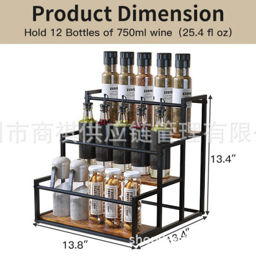 桌面酒架咖啡吧瓶收納架咖啡糖漿架調料架展示架紅酒架酒葡萄酒架