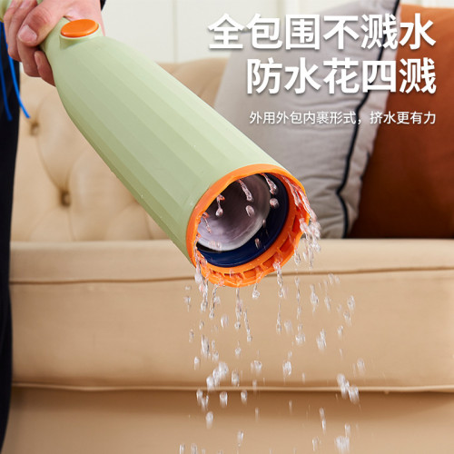 新款免手洗拖把乾溼兩用一拖即淨立式收納旋轉自擰水懶人拖把