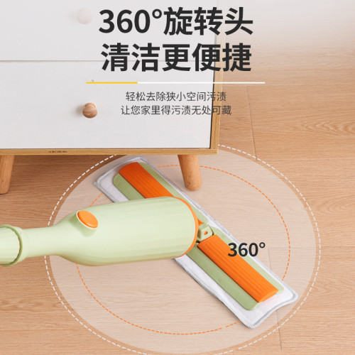 新款免手洗拖把乾溼兩用一拖即淨立式收納旋轉自擰水懶人拖把