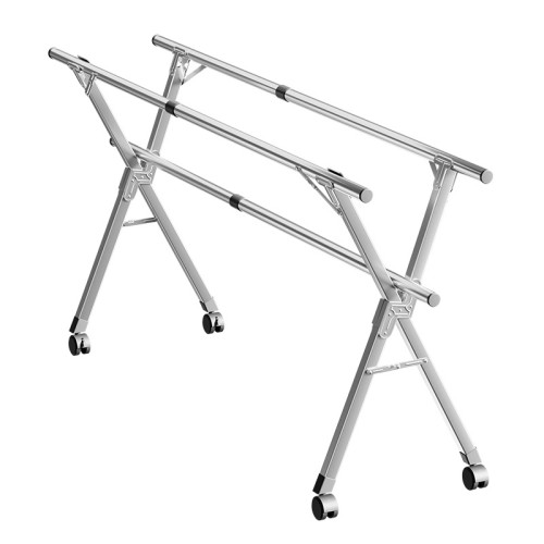 晾衣架落地戶外折曡不鏽鋼伸縮x型臥室涼衣桿陽台家用曬被子神器 晾衣架落地戶外折曡不鏽鋼伸縮x型臥室涼衣桿陽台家用曬被子神器