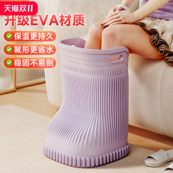 泡腳桶過小腿明星同款家用過膝泡腳桶靴恒溫高深桶省水足浴盆