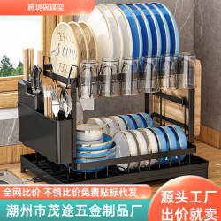 廚房瀝水架碗碟架碗盤置物架家用碗筷刀叉收納架台面晾碗架子