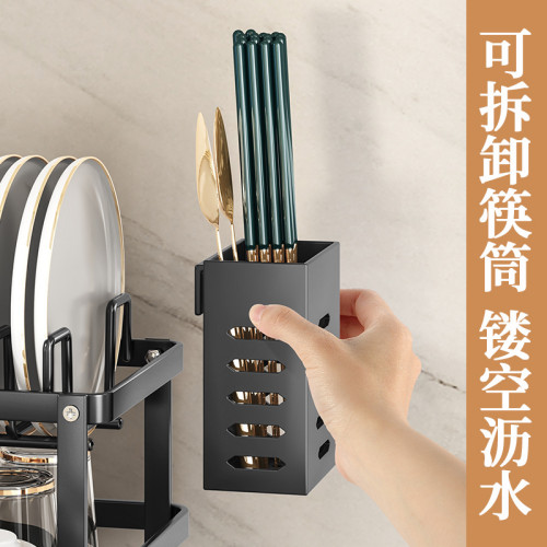 廚房置物架多層收納用品碗盤架子家用瀝水架小型收納架碗碟架