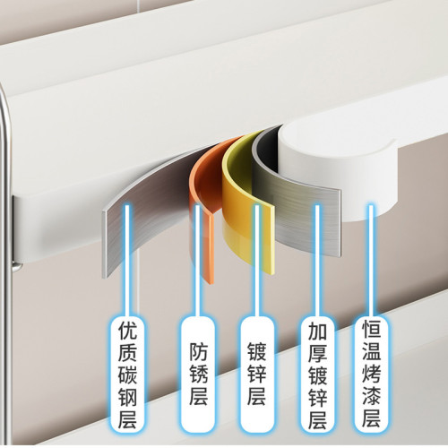 奶油風不鏽鋼廚房調料架家用調味品置物架多功能油鹽醬醋瓶收納架