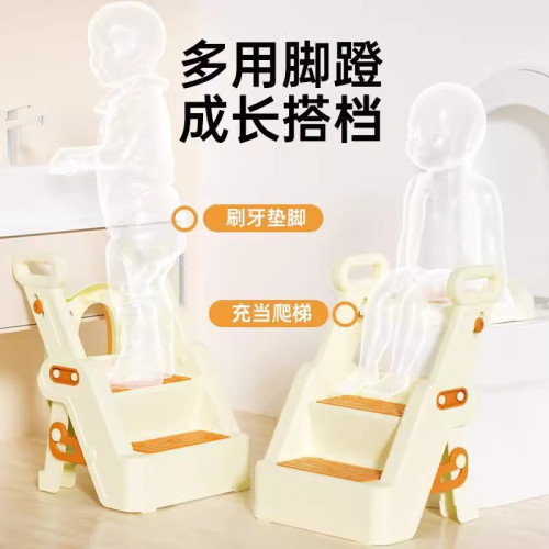 兒童馬桶坐便器圈樓梯式男小孩女寶寶專用厠所輔助墊架階梯踩腳凳