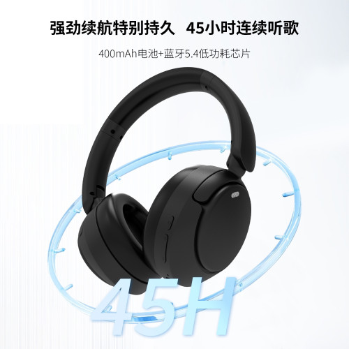 CE FCC頭戴式藍牙耳機雙餽降噪2025新款ANC混噪爆款