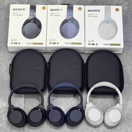 新款主動降噪XM4ANC頭戴式無線藍牙耳機帶皮包通話降噪耳機帶