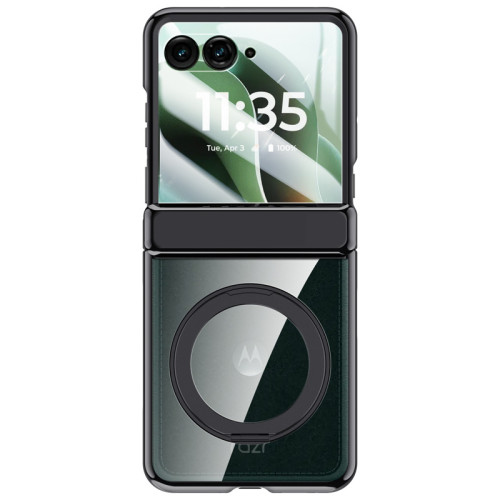 適用moto 60Ultra電鍍旋轉支架moto60全包鉸鏈款磁吸無線充電防摔