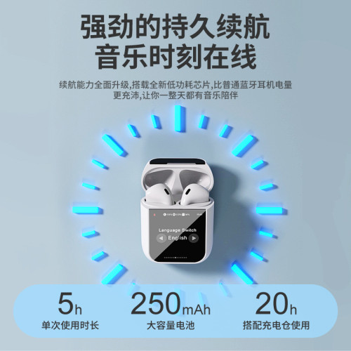 智慧屏Y25 AI 爆款無線藍牙耳機 TWS入耳式 ENC降噪帶APP