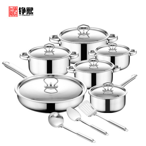 東南亞鍋具套裝 禮品廚房鍋具多件套15件套炊具鍋pot