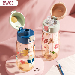 bwoe吸管杯兒童PPSU水杯水壺直飲式寶寶外出小學生防摔幼兒園
