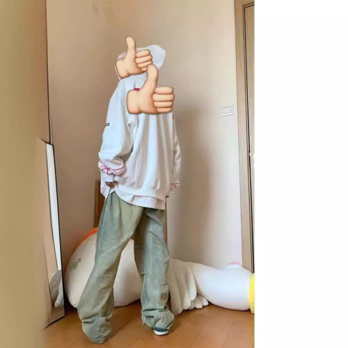 美式潮牌設計感蜘蛛人拉鍊連帽衛衣男女歐美高街oversize開衫外套
