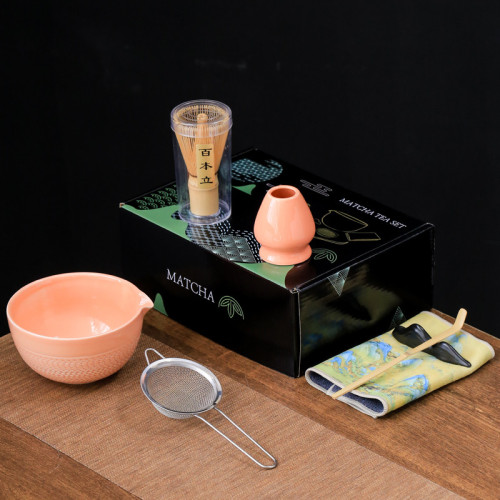 新品日式帶嘴抹茶碗跳刀百本立抹茶套裝抹茶工具茶筅立宋代點茶