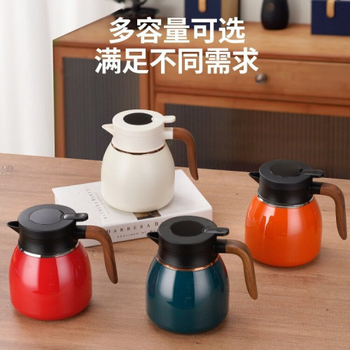 316不鏽鋼燜茶壺茶水分離按壓式泡茶保溫壺辦公家用大容量咖啡壺