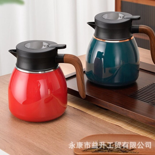 316不鏽鋼燜茶壺茶水分離按壓式泡茶保溫壺辦公家用大容量咖啡壺