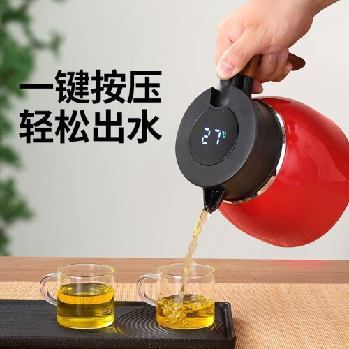 316不鏽鋼燜茶壺茶水分離按壓式泡茶保溫壺辦公家用大容量咖啡壺