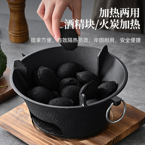 鑄鐵燒烤爐家用圍爐煮茶全套木炭烤肉庭院烤架戶外可攜式無煙火爐