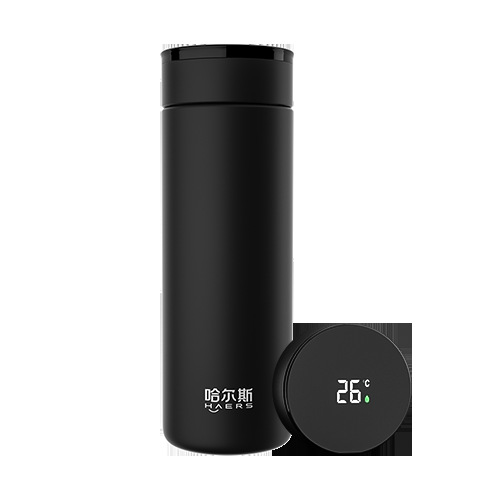 哈爾斯保溫杯男316不鏽鋼可攜式水杯商務刻字泡茶杯子2023新款