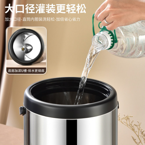 不鏽鋼奶茶桶大容量加厚保溫桶商業擺攤早餐店豆漿涼茶桶