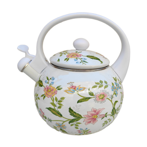 2.2L【芳香叫壺】琺瑯搪瓷燒水壺叫壺泡茶壺煮花茶電磁爐明火通用