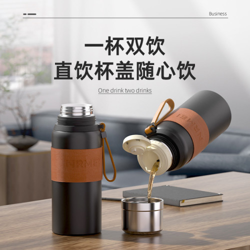 保溫杯大容量功夫燜茶茶具男士女士茶水可攜式商務運動茶水杯