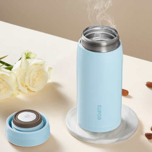 蘇泊爾保溫杯女士迷你高顔值316L不鏽鋼口袋杯學生禮物喝水杯子