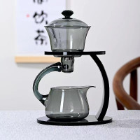 懶人磁吸泡茶器高硼矽茶壺玻璃套裝家用磁吸辦公室泡茶器功夫茶具