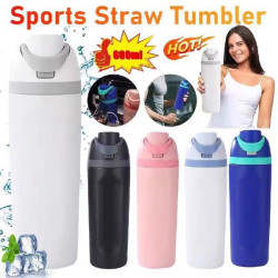 保溫杯直雙飲運動壺車用瓶手提owala同款