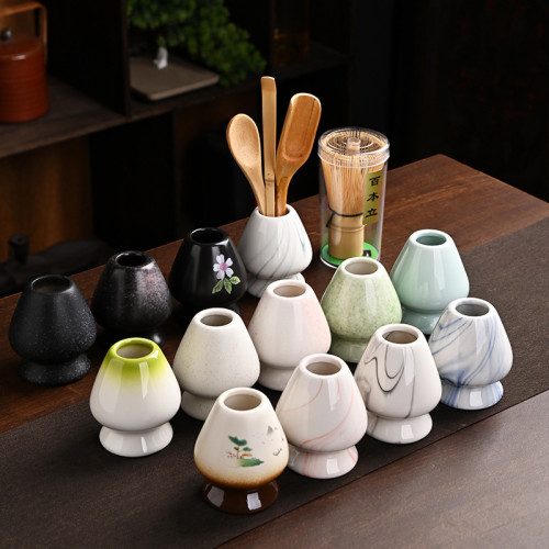 抹茶套裝茶筅立百本立茶勺茶撥竹子配件三四件套點茶工具茶配