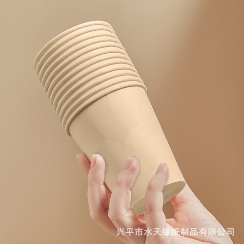 純本色一次性杯子紙杯加厚耐用家用商用辦公杯咖啡杯 純本色一次性杯子紙杯加厚耐用家用商用辦公杯咖啡杯
