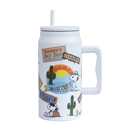 史努比暢飲把手保溫杯304不鏽鋼汽車杯50OZ大容量冰霸杯戶外水杯 史努比暢飲把手保溫杯304不鏽鋼汽車杯50OZ大容量冰霸杯戶外水杯