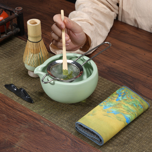 日式抹茶碗陶瓷打抹茶用套裝茶筅竹子抹茶刷百本立宋代點茶道禮盒
