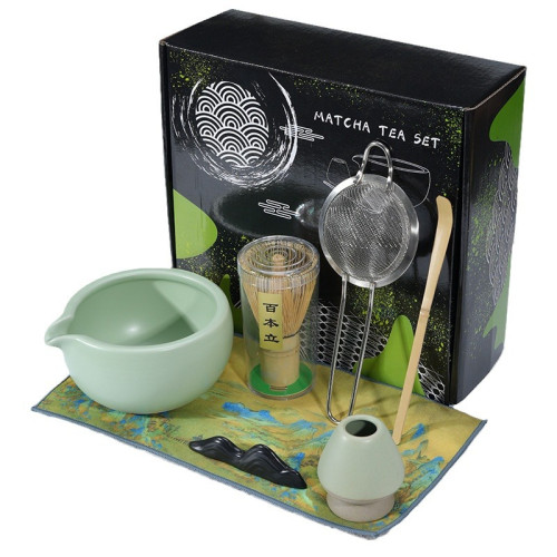 日式抹茶碗陶瓷打抹茶用套裝茶筅竹子抹茶刷百本立宋代點茶道禮盒