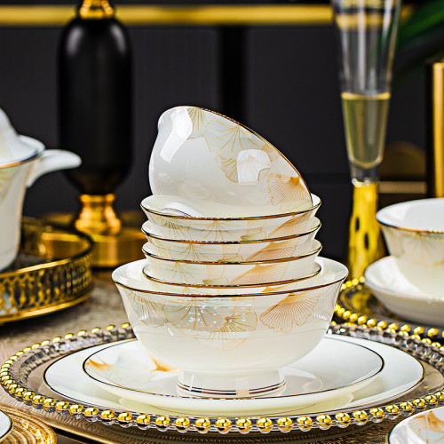 碗碟套裝餐具禮盒景德鎮高溫碗碗筷禮品釉面安全陶瓷供貨