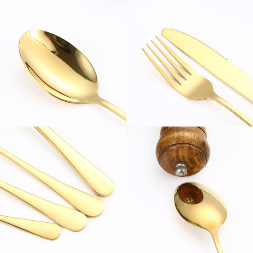 tableware set 不鏽鋼餐具1010系列西餐掛架刀叉勺24件套彩盒套裝