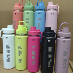 新款304不鏽鋼保溫杯大容量戶外露露運動健身瑜伽水杯手提杯