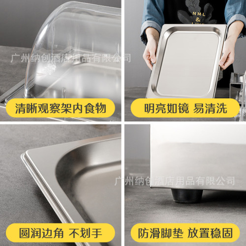 冰鮮展示台食物架明檔防塵擺台自助餐廳海鮮展示架酒店海鮮保鮮台