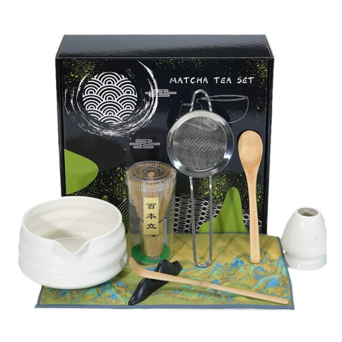 抹茶碗陶瓷日式打抹茶用套裝茶筅竹子抹茶刷百本立宋代點茶道彩盒