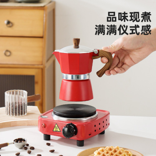 摩卡壺咖啡壺煮家用手沖咖啡用具咖啡機辦公咖啡待客套裝禮盒