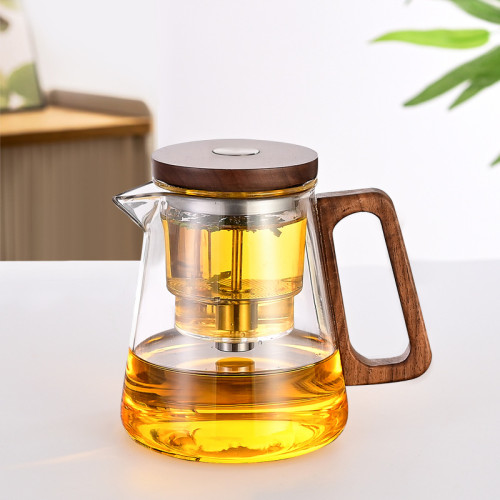 泡茶壺茶水分離飄逸杯高硼矽玻璃耐熱過濾功夫茶具磁吸泡茶杯
