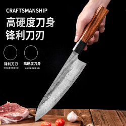 廚房刀具套裝日本出口魚生刀具切片刀大馬士革鋼刀片尖頭萬用刀具