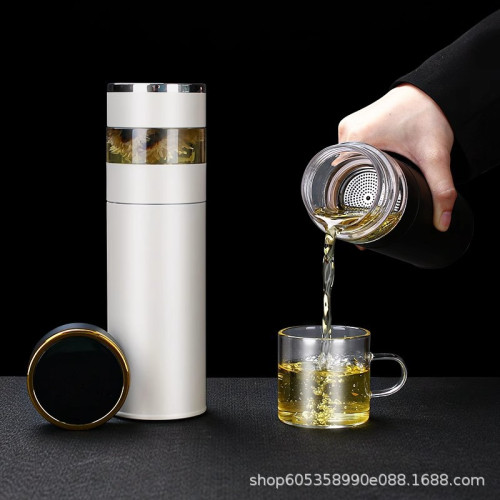 新款316不鏽鋼顯溫保溫杯輕奢高級感茶水分離水杯可攜式真空泡茶杯 新款316不鏽鋼顯溫保溫杯輕奢高級感茶水分離水杯可攜式真空泡茶杯