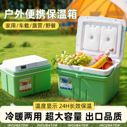 戶外手提保溫箱冰盒冰塊冷藏箱車用露營保溫包釣魚冷凍食品保鮮箱