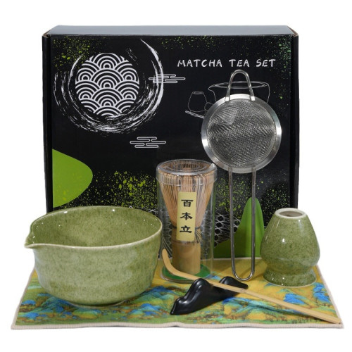 抹茶碗陶瓷日式打抹茶用套裝茶筅竹子抹茶刷百本立宋代點茶道彩盒