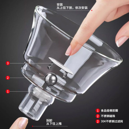 盛世金龍玻璃自動懶人茶具套裝家用功夫茶具用品分茶器一體式懶人