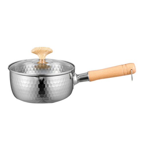 無塗層小奶鍋日式雪平鍋寶寶專用輔食鍋不鏽鋼嬰兒家用泡麵湯鍋 無塗層小奶鍋日式雪平鍋寶寶專用輔食鍋不鏽鋼嬰兒家用泡麵湯鍋