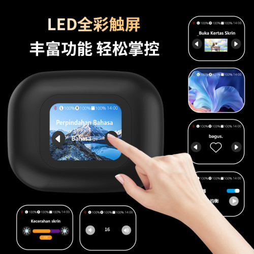 A16智能翻譯不入耳式藍牙耳機OWS降噪無線耳掛式雙耳