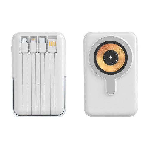 22.5W磁吸充電寶快充帶線10000安培便捷行動電源磁吸快充 22.5W磁吸充電寶快充帶線10000安培便捷行動電源磁吸快充