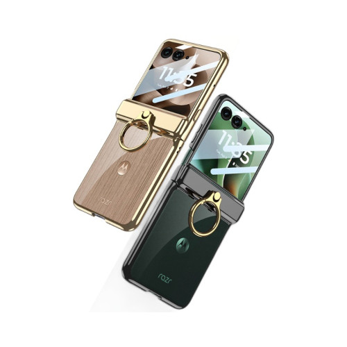 適用摩托羅拉MT-Razr60Ultra手機殼透明摺疊螢幕保護套高級感保護套