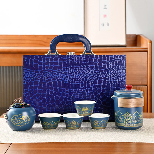 高檔古韻功夫茶具茶壺陶瓷套裝商務禮品整套套組伴手禮高顔值